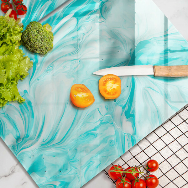 Steklena podloga za rezanje Abstraktne barve