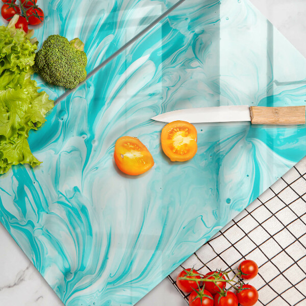 Steklena podloga za rezanje Abstraktne barve