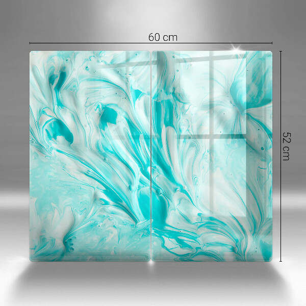 Steklena podloga za rezanje Abstraktne barve