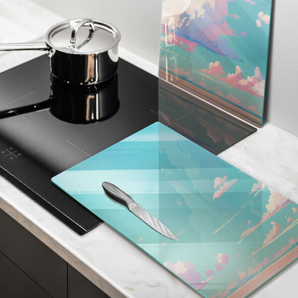 Steklena podloga za rezanje Pravljična nebesa