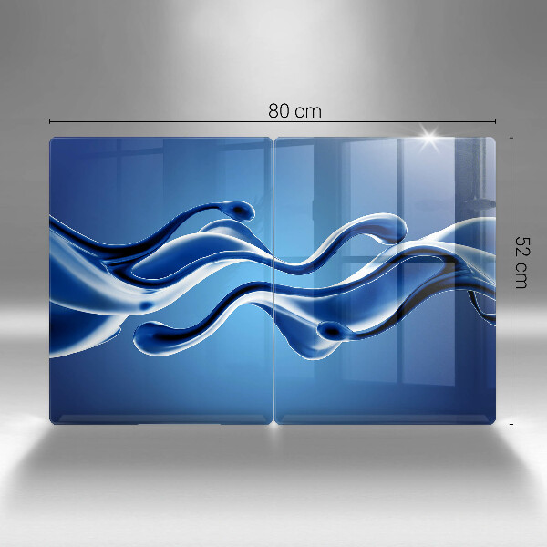 Steklena podloga za rezanje Abstrakcija tekočine