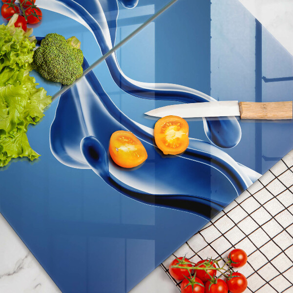 Steklena podloga za rezanje Abstrakcija tekočine