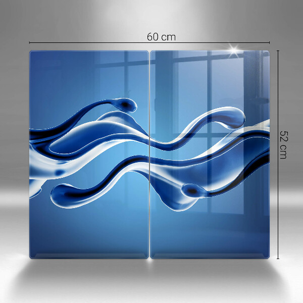 Steklena podloga za rezanje Abstrakcija tekočine