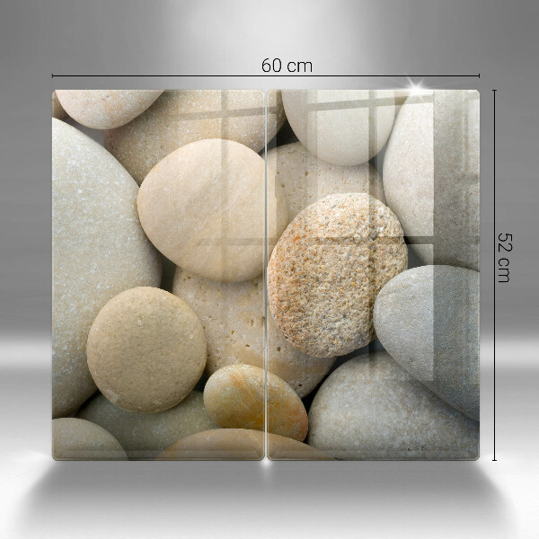 Steklena podloga za rezanje Vzorec ovalnih kamnov