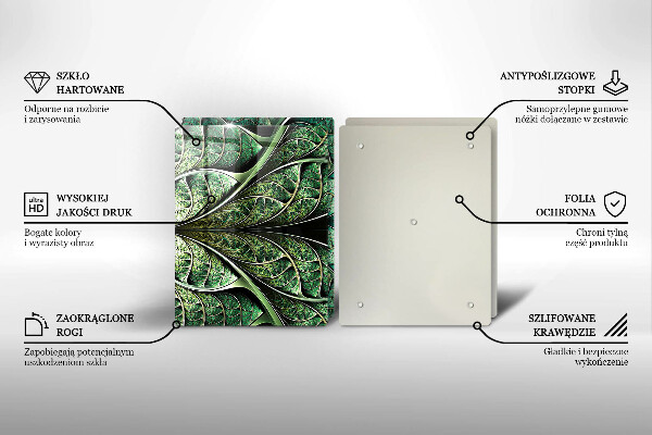 Steklena podloga za rezanje Zgradba listnih žil