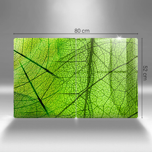 Steklena podloga za rezanje Naravne listne žile