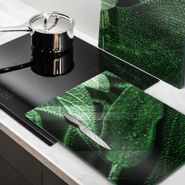 Steklena podloga za rezanje Listi rastline