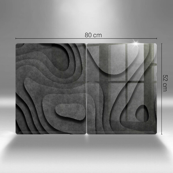 Steklena podloga za rezanje 3D oblike kamnov