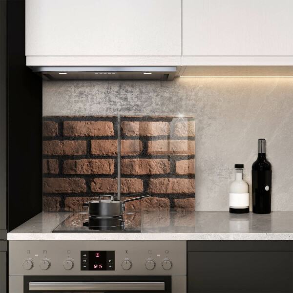 Steklena podloga za rezanje Opečni zid