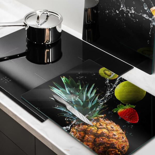 Steklena podloga za rezanje Sadje v vodi