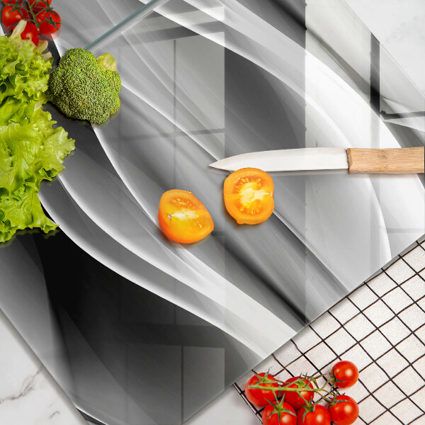 Steklena podloga za rezanje Abstrakcija nežne linije