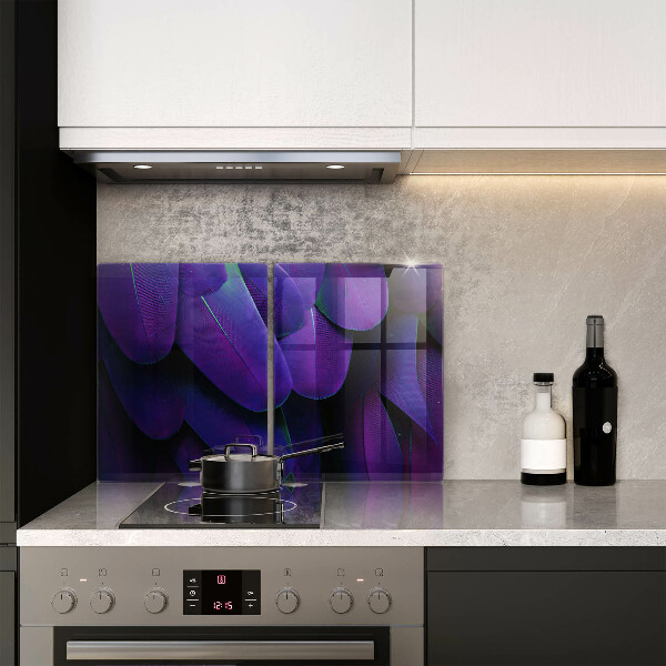 Steklena podloga za rezanje Neonsko perje