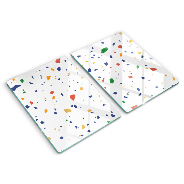 Steklena podloga za rezanje Pisana kamnina