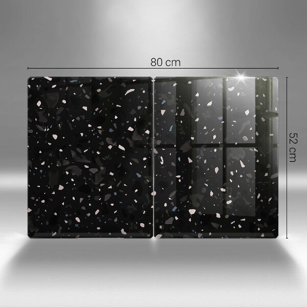 Steklena podloga za rezanje Temna kamenina