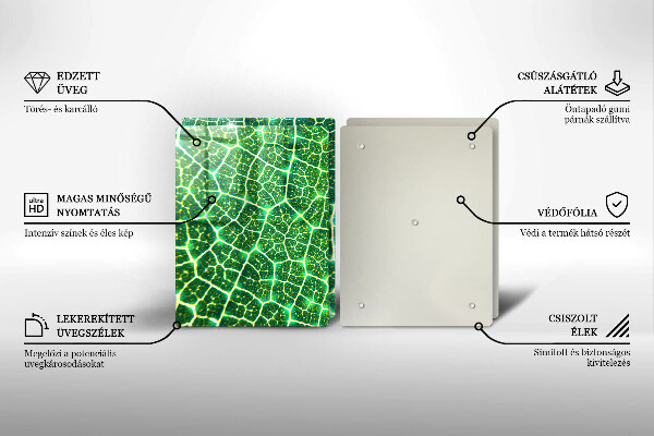 Steklena podloga za rezanje Struktura listov