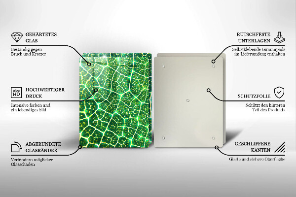 Steklena podloga za rezanje Struktura listov