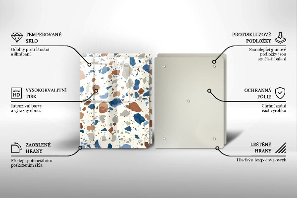 Steklena podloga za rezanje Dekorativna kamenina