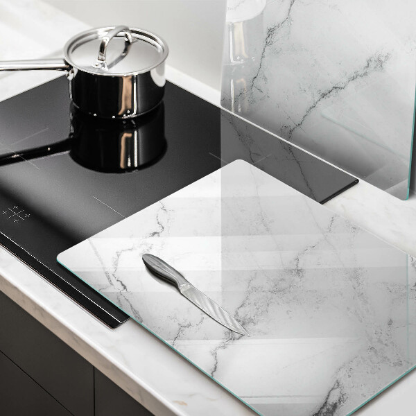 Steklena podloga za rezanje Elegantna tekstura marmorja