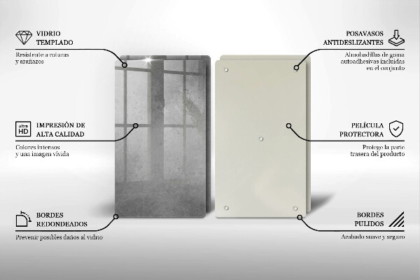 Steklena podloga za rezanje Ozadje s teksturo betona