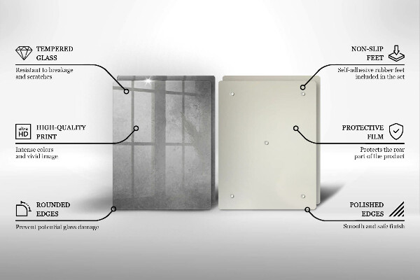 Steklena podloga za rezanje Ozadje s teksturo betona