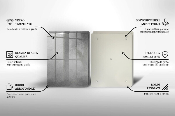 Steklena podloga za rezanje Ozadje s teksturo betona