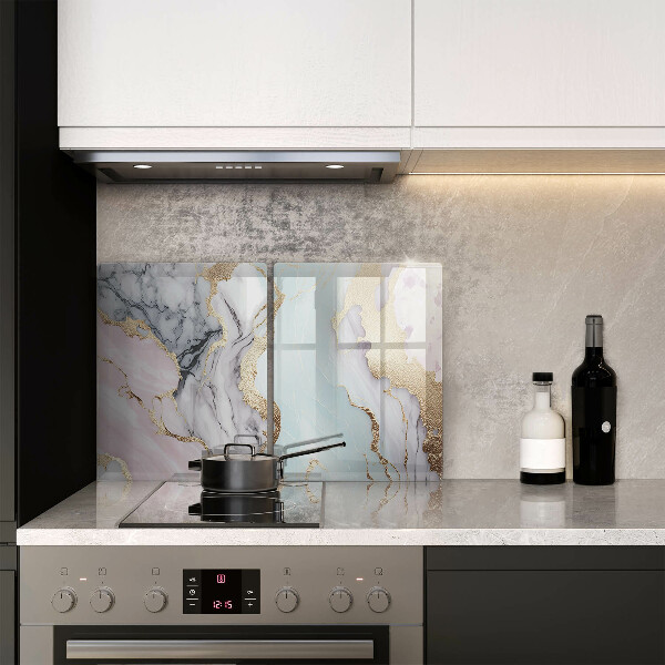 Steklena podloga za rezanje Pastelni marmor