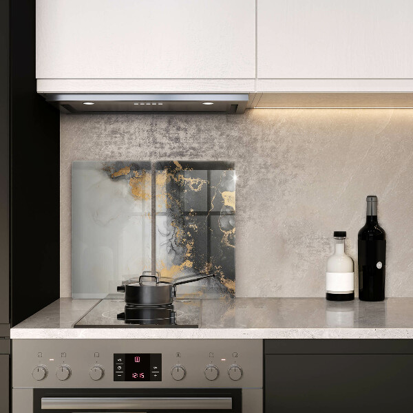 Steklena podloga za rezanje Abstrakcija z zlatom