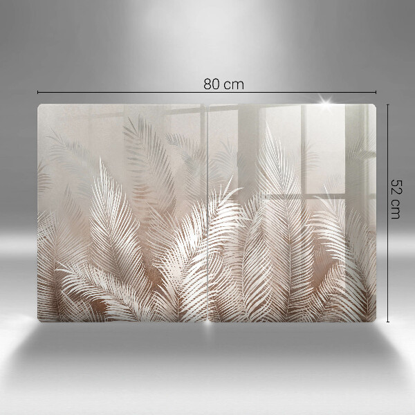 Steklena podloga za rezanje Boho rastlinski listi