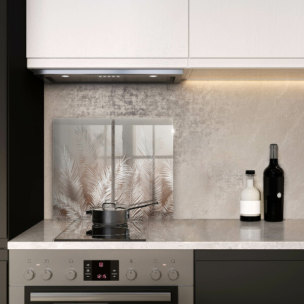 Steklena podloga za rezanje Boho rastlinski listi