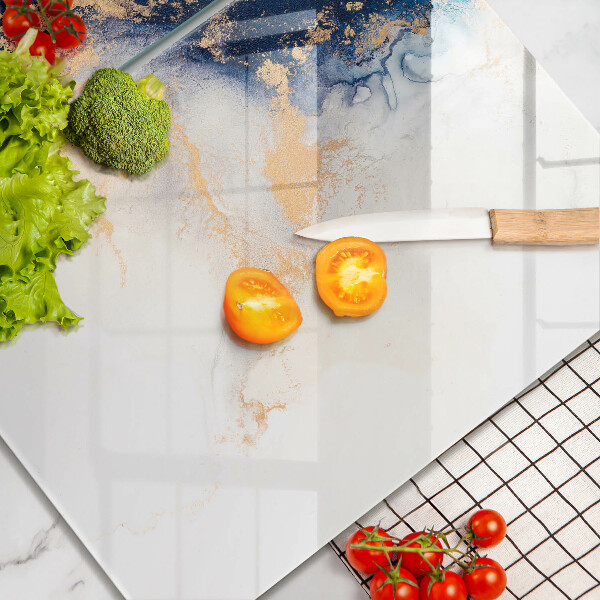 Steklena podloga za rezanje Abstrakcija z modro