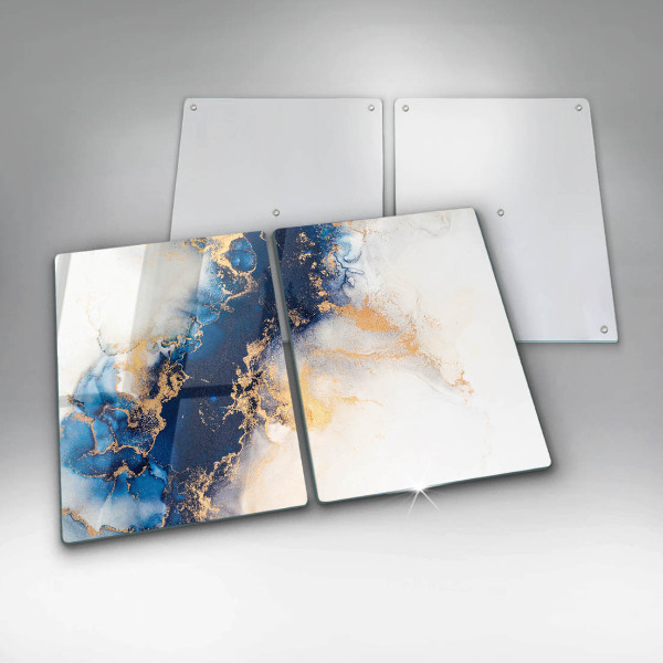 Steklena podloga za rezanje Abstrakcija z modro