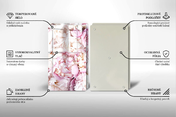 Steklena podloga za rezanje Šopek potonike