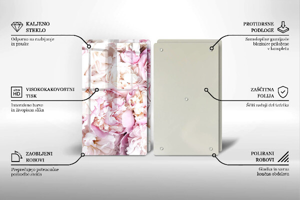 Steklena podloga za rezanje Šopek potonike