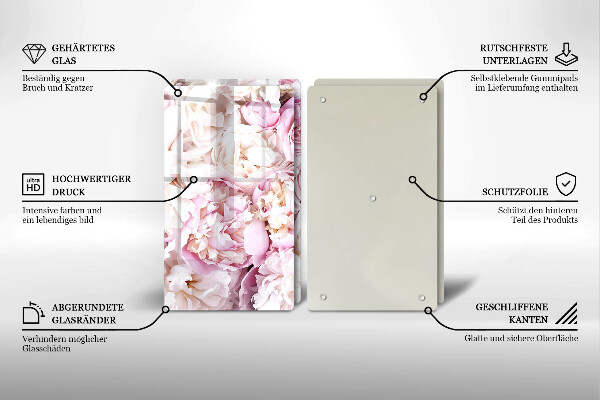 Steklena podloga za rezanje Šopek potonike