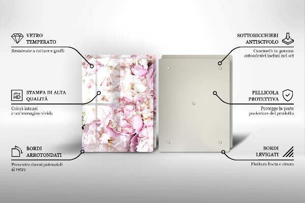 Steklena podloga za rezanje Šopek potonike