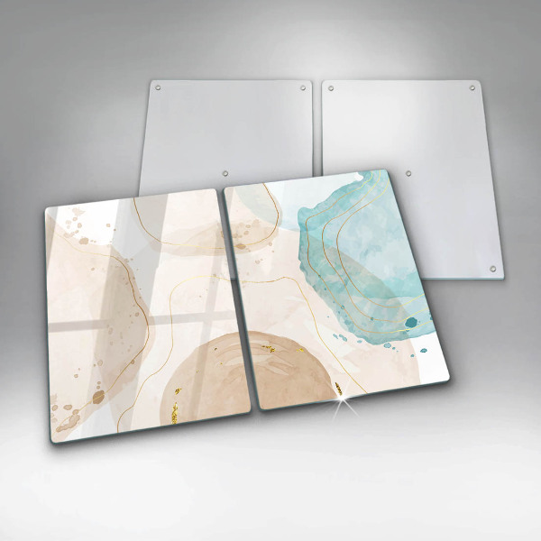 Steklena podloga za rezanje Svetle boho oblike