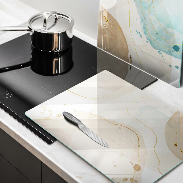 Steklena podloga za rezanje Svetle boho oblike