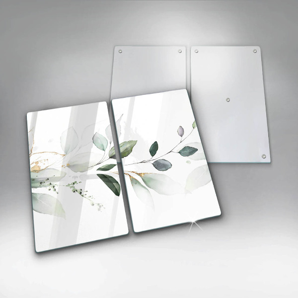 Steklena podloga za rezanje Akvarelni listi