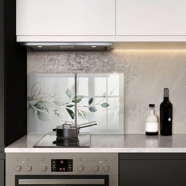 Steklena podloga za rezanje Akvarelni listi