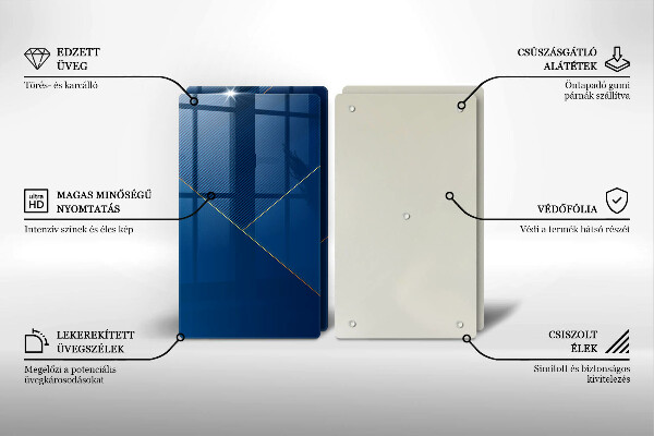 Steklena podloga za rezanje Moderno ozadje