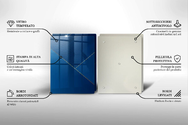 Steklena podloga za rezanje Moderno ozadje