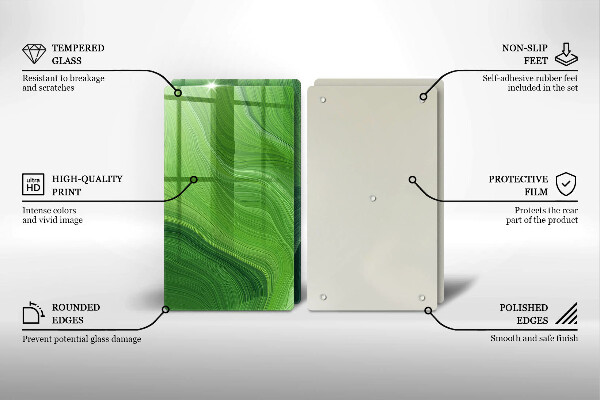 Steklena podloga za rezanje Abstraktna tekstura