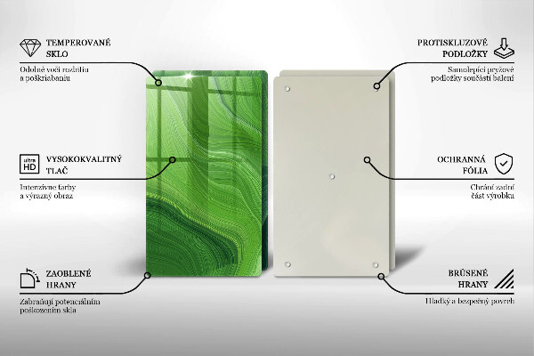 Steklena podloga za rezanje Abstraktna tekstura