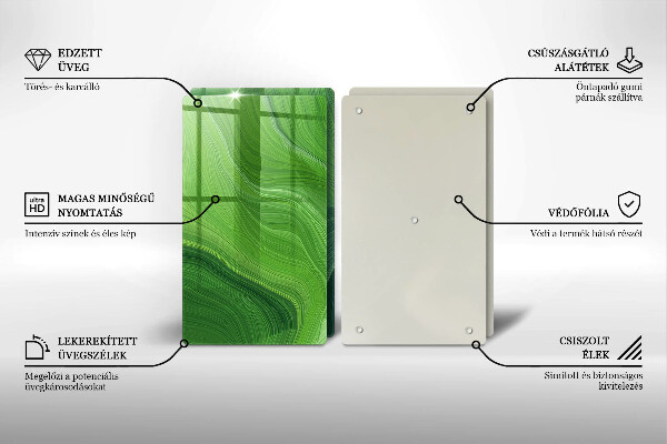 Steklena podloga za rezanje Abstraktna tekstura