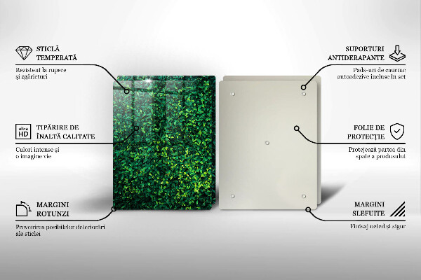 Steklena podloga za rezanje Rastlina z majhnimi listi