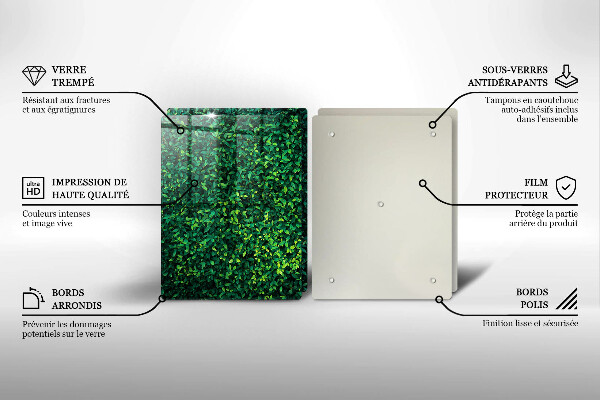 Steklena podloga za rezanje Rastlina z majhnimi listi