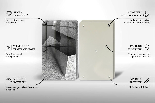 Steklena podloga za rezanje Konkretna abstrakcija