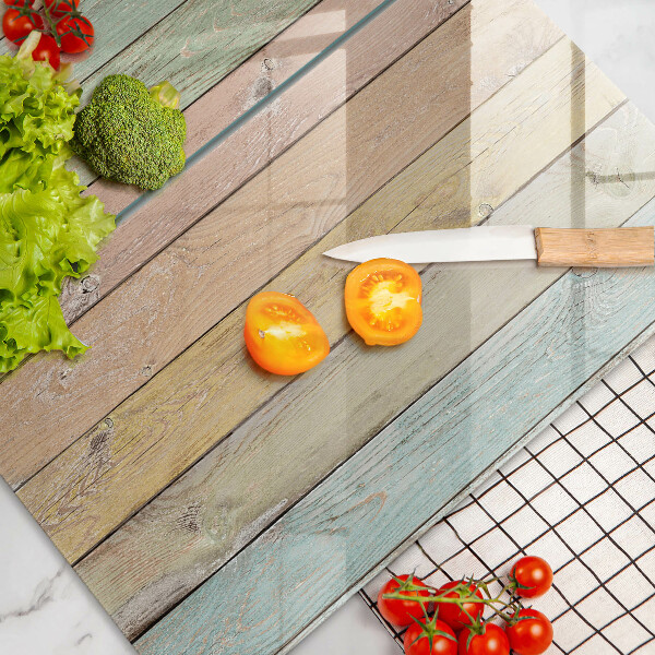 Steklena podloga za rezanje Pisane vintage table