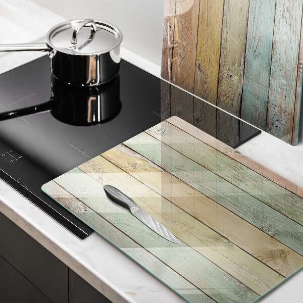 Steklena podloga za rezanje Pisane vintage table