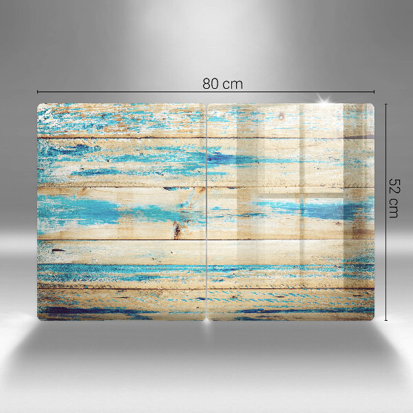 Steklena podloga za rezanje Retro lesene plošče